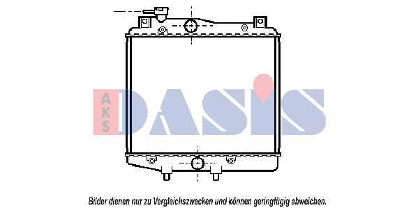 AKS DASIS Радиатор, охлаждение двигателя 360060N